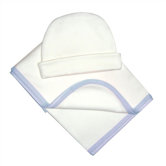 Tadpoles Organic 2-Piece Receiving Blanket and Cap Set