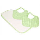 Tadpoles Classics Three Piece Bib & Burp Cloth Gift Set in Green