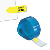 "Sign Here" Message Right Arrow Flag Refill, "Sign Here", 6 Rolls of 120 Flags/Box