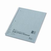 Subject Wirebound Notebook, College/Margin Rule, Ltr, WE, 100 Sheets/pad