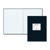 Lab Notebook, 5x5 Squad, 60 Sheets , 11"x8-1/2", Black Cover/White Paper