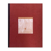 Lab Book, 4x4 Quad Ruled, 76 Sheets, 11-3/4"x9-1/4", Red Cover