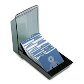 Covered Tray Business Card File Holds