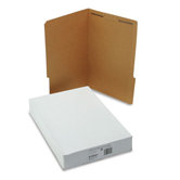 Reinforced Kraft Folders, One Fastener, 50/Box