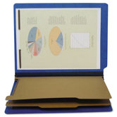 Pressboard End Tab Classification Folder