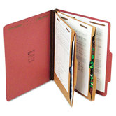 Pressboard Classification Folder with Pockets, 15/Box
