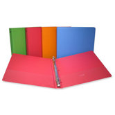 Round Ring Binder,1-1/2" Capacity,11"x8-1/2",Fashion Asst.