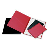 Pad Holder,w/ Inside Pocket, Vinyl, Jr. Size, 8-1/2"x5-1/2", Black