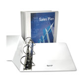 Non-Stick D-Ring Locking View Binder, 8-1/2 x 11, 3in Capacity, White