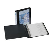Top Performance DXL Insertable Angle-D Binder, 3in Capacity, Black