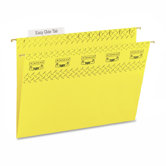 Tuff Hanging Folder w/Easy Slide Tab, Letter, 18/Pack, Yellow