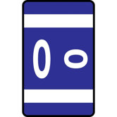 Alpha-Z Color-Coded Second Letter Labels, Letter A, 100/Pack, Letter O, Dark Blue
