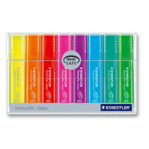 Highlighters In Wallet, Broad Chisel Tip, 8/PK, Assorted