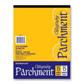 Calligraphy Parchment Paper, 60lb, Letter, 15 Gold/15 White