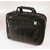 Deluxe Leather Look Laptop Overnight Case