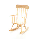 New Style Natural Spindle Rocker