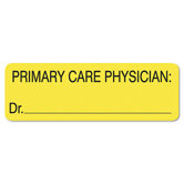 Labels for Primary Care Physician, 3 x 1, Fluor Chartreuse, 250/Roll