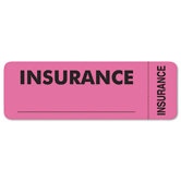Medical Labels for Insurance, 3 x 1, Fluorescent Pink, 250/Roll