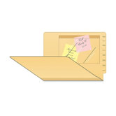 Poly Pocket, Self-Adhesive, 7"x4-3/4", 100/BX, Clear