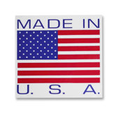 Shipping Label, Made In The Usa, 500 per Roll, RWB