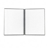 Royale Business Hardcover Notebook, Legal Rule, 8 X 10-1/2, White, 96 Sheets
