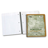 Second Nature Subject Wirebound Notebook, College Rule, Letter, White, 80