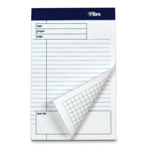 Planning Pad, Ruled w/Task List, 5"x8", 40 Sheets per Pad, 6 per Pack, White, 2013