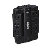 Surge Suppressor, Direct Plug In, 6 Swivel Outlers, 1500 Joules