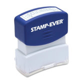 Stamp, Pre-Inked, "Entered", 9/16"x1-11/16" Imp, Blue