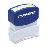 Stamp, Pre-Inked, "Faxed", 9/16"x1-11/16" Imp, Red