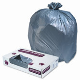 Industrial Strength Low-Density Commercial Can Liners, 60gal,1.3mil,Gray,100/ctn