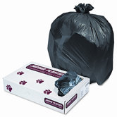 Industrial Strength Low-Density Commercial Can Liners, 33gal, .62mil, Black, 200