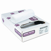 Liners, 15gal, 6 Microns, 24 x 33, Natural, 20 Rolls of 50 Bags, 1,000/Case