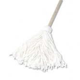 Deck Mop with 48 Wooden Handle, 16-oz. Rayon Fiber Head