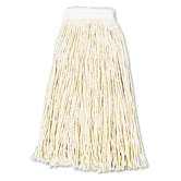 Premium Cut-End Wet Mop Heads, Cotton, 12/Carton