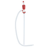 Polyethylene Siphon Drum Pump in Red / Clear