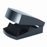 Covered Tray Business Card File Holds 250 2-1/4 x 4 Cards, Black