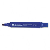 Permanent Marker, Chisel Tip, 12/Pack