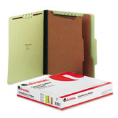 Pressboard Classification Folder, Letter, Six-Section, 10/Box