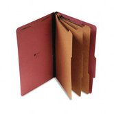 Pressboard Classification Folder, Legal, Eight-Section, 10/Box