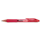 Clear Barrel Roller Ball Retractable Gel Pen, 12/Pack