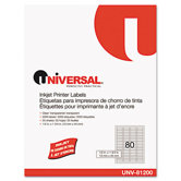 Inkjet Printer Labels, 80/Sheet, 2000/Pack