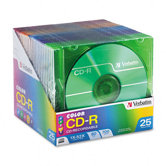 Cd-R Discs, 700Mb/80Min, 52X, 25/Pack