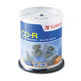 Spindle Cd-R Discs, 700Mb/80Min, 52X, Spindle, 100/Pack