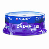 Spindle Dvd+R Discs, 4.7Gb, 16X, 25/Pack