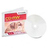 CD-RW Disc, 700MB/80min, 4x-12x, with Slim Jewel Case, Silver