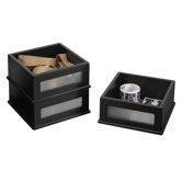 Midnight Desktop Supply Stackers