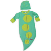 Sweet Pea Bunting and Cap Set in Green