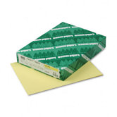 Index Card Stock, 90lb, Pastel Canary, Letter, 250 Sheets per Pack