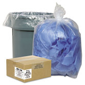 Classic Clear Clear Low-Density Can Liners, 7-10 Gal, .6 Mil, 24 X 23, 500/Carton